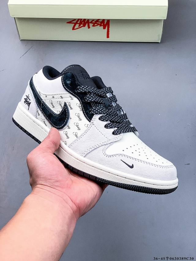公司级头层！耐克Nike Air Jordan 1 Low Aj1乔1 低帮潮流缓运动休闲板鞋。Aj1 低帮拼接 完美版型真头层牛皮# 内置缓震气垫 原鞋开模