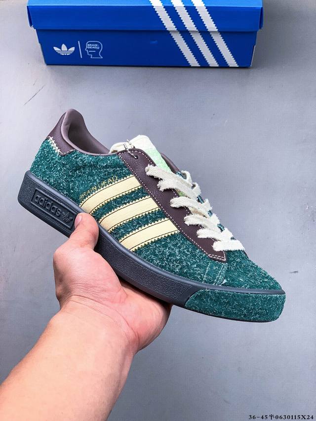 真标半码！Brain Dead X Adidas阿迪达斯联名Forest Hills复古低帮运动鞋 0630115X24