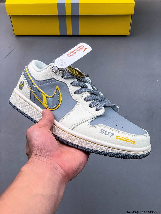 公司级头层！耐克Nike Air Jordan 1 Low Aj1乔1 低帮潮流缓运动休闲板鞋。Aj1 低帮拼接 完美版型真头层牛皮# 内置缓震气垫 原鞋开模