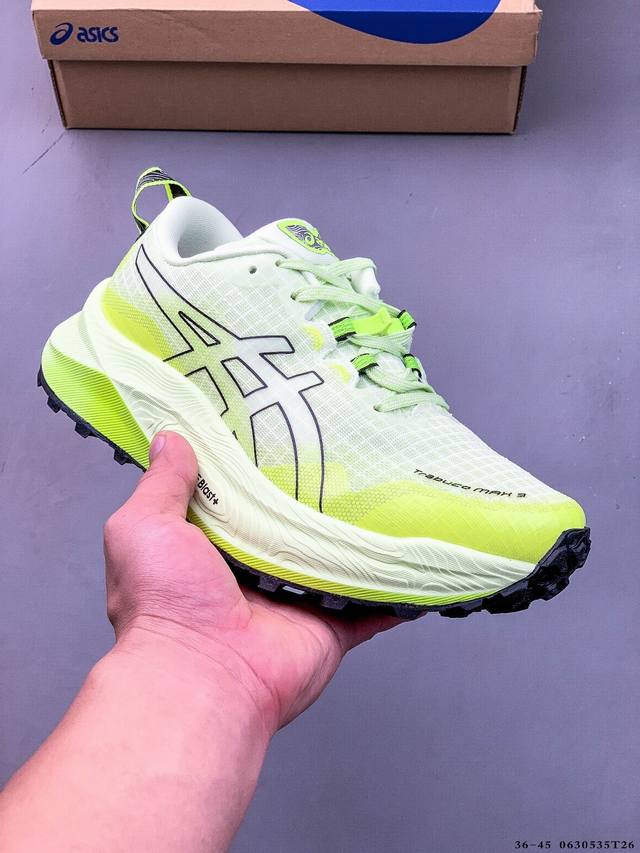 集图 公司级！Asics Gel-Trabuco Max 3 亚瑟士 网面透气 耐磨 越野跑步鞋 这双鞋的外观设计超级吸引人 简约大气 色彩搭配也很时尚 Asi