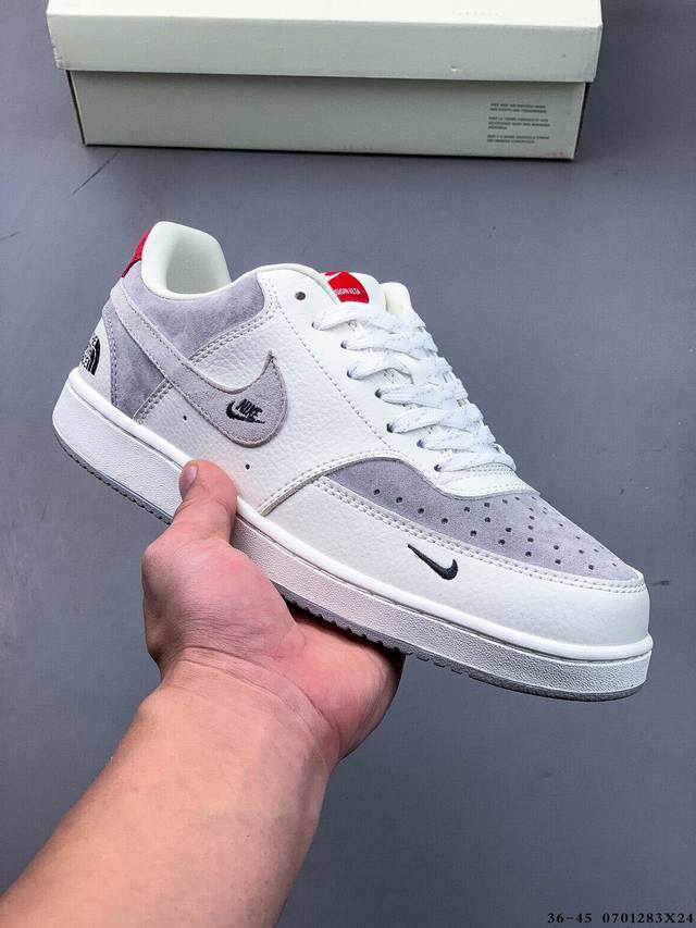 集图 公司级！耐克 Nike Court Vision Low 皮面百搭休闲板鞋 0701283X24