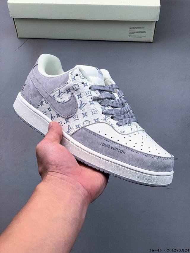 公司级！耐克 Nike Court Vision Low 皮面百搭休闲板鞋 0701283X24
