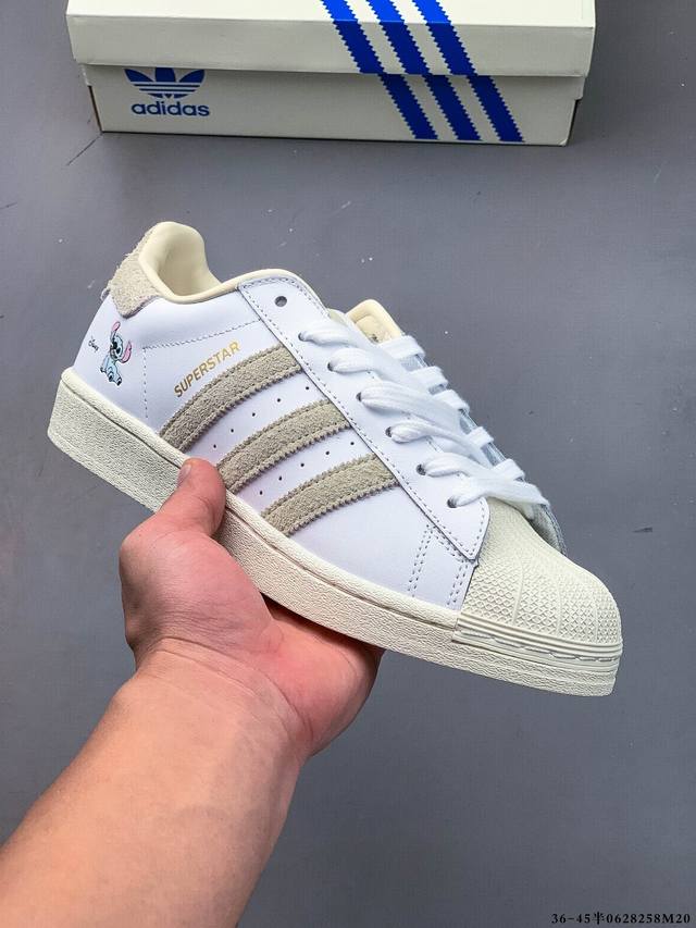 集图 公司级！阿迪达斯Adidas Superstar 贝壳头经典百搭休闲板鞋 0628258M20