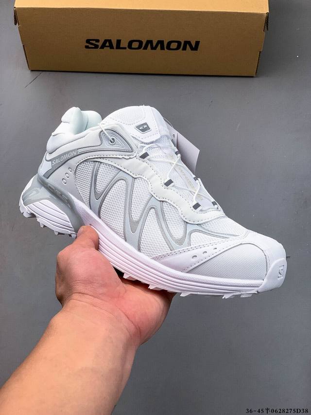公司级Salomon萨洛蒙 Xt-Whisper 时尚 舒适減震防滑耐磨 低帮跑步鞋 鞋面采用Sensifit贴合技术 全方位贴合包裹脚型 鞋跟部鞋底牵引设计