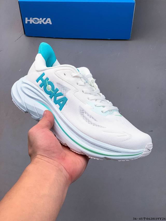 集图 公司级！新款 Hoka One One Clifton 10 克利夫顿10代 休闲跑步鞋轻量缓震运动鞋 0628119Y26