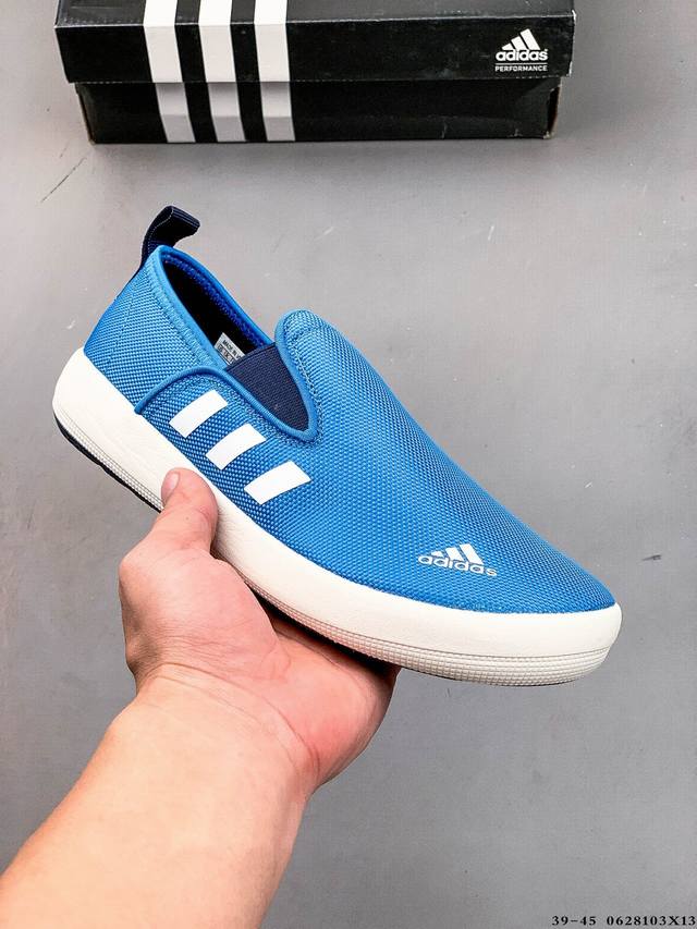 阿迪达斯 Adidas B Slip-On Dlx 一脚蹬户外溯溪防滑透气运动鞋 0628103X13