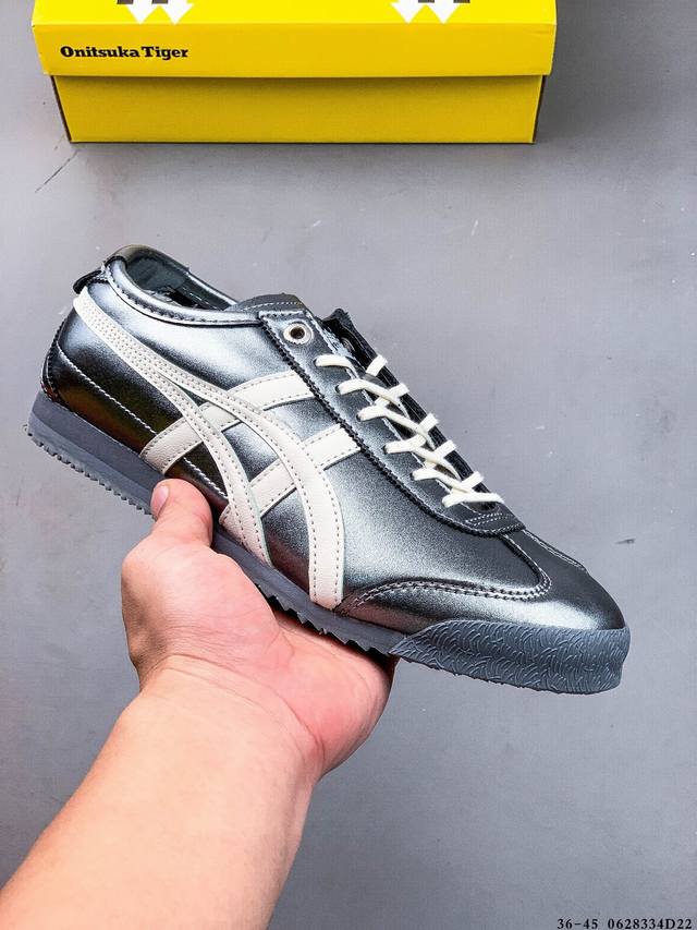 集图 Onitsuka Tiger鬼塚虎Mexico 66 Sd金属镭射男女休闲鞋 0628334D22