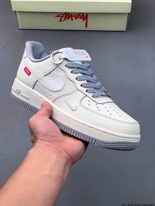 纯原版本 原楦数据纸版，采用硬质优质皮革鞋面材质，内置全掌Air Sole气垫。耐克 Nike Air Force 1 Low 空军一号低帮经典百搭休闲运动板鞋