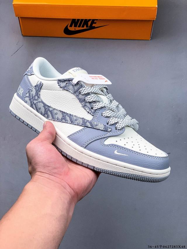 公司级头层！耐克Nike Air Jordan 1 Low Aj1乔1 低帮潮流缓运动休闲板鞋。Aj1 低帮拼接 完美版型真头层牛皮# 内置缓震气垫 原鞋开模