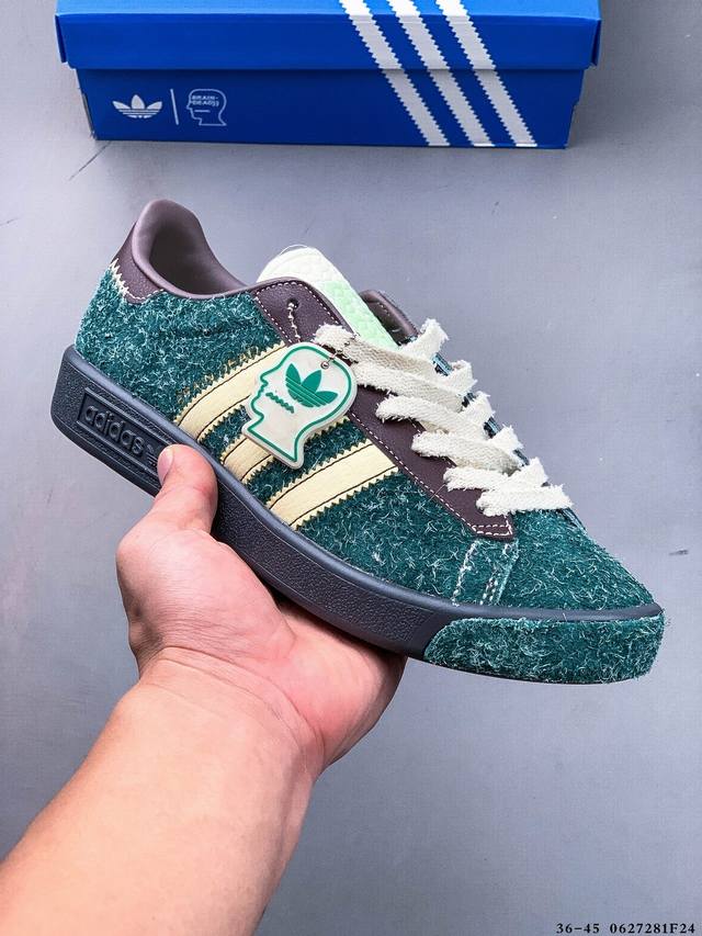 集图 真标半码！Brain Dead X Adidas阿迪达斯联名Forest Hills复古低帮运动鞋 0627281F24