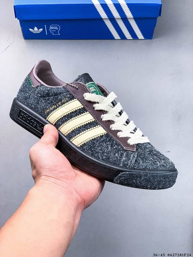 真标半码！Brain Dead X Adidas阿迪达斯联名Forest Hills复古低帮运动鞋 0627281F24