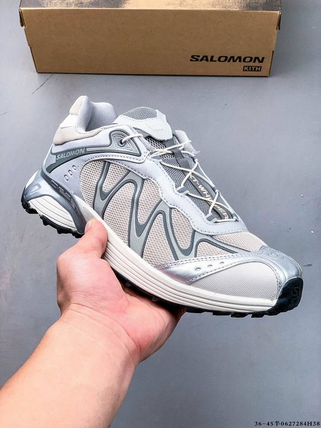 公司级Salomon萨洛蒙 Xt-Whisper 时尚 舒适減震防滑耐磨 低帮跑步鞋 鞋面采用Sensifit贴合技术 全方位贴合包裹脚型 鞋跟部鞋底牵引设计