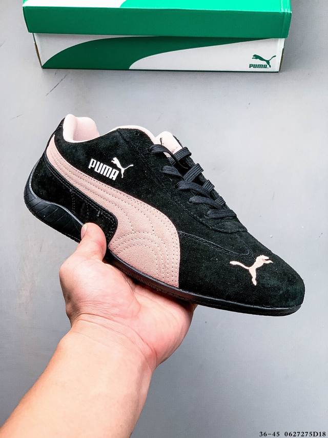 集图 Puma Speedcat The Open Yy彪马 防滑耐磨时尚运动休闲鞋 支持侧踏时的踏步工作 即使在健身房等使用环境中也能确保透气性 像吸盘一样的