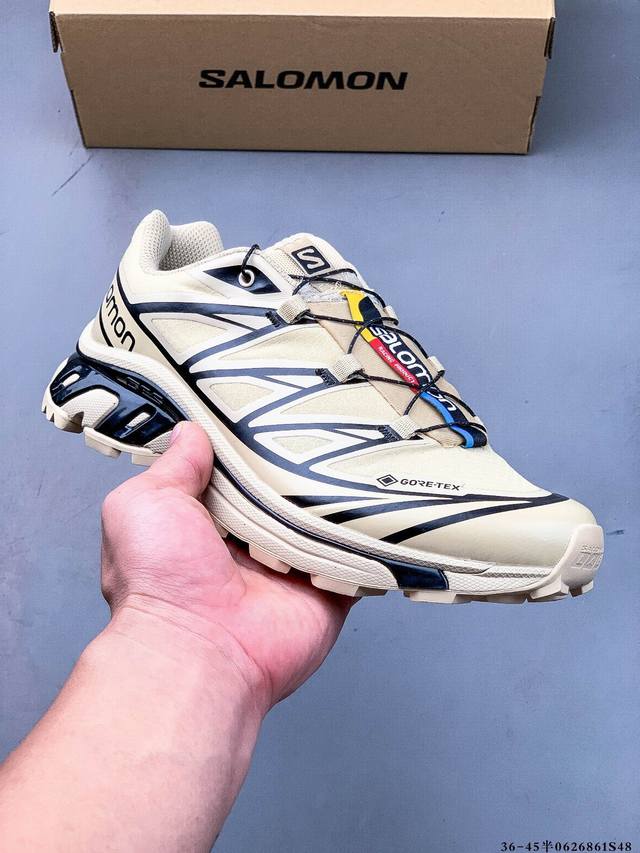 Salomon Xa Pro Xt-6 Expanse 萨洛蒙户外越野跑鞋 鞋面采用Sensifit贴合技术 全方位贴合包裹脚型 鞋跟部鞋底牵引设计 提供强大的