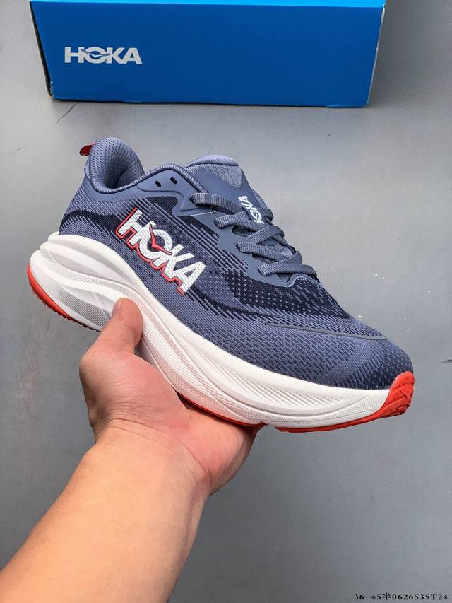 集图 Hoka Skyflow 夏季新款专业竞速跑鞋耐磨稳定透气运动鞋 Skyflow 是一款全新的日常训练鞋，采用超临界发泡 Eva 中底，它拥有以脚跟为中心