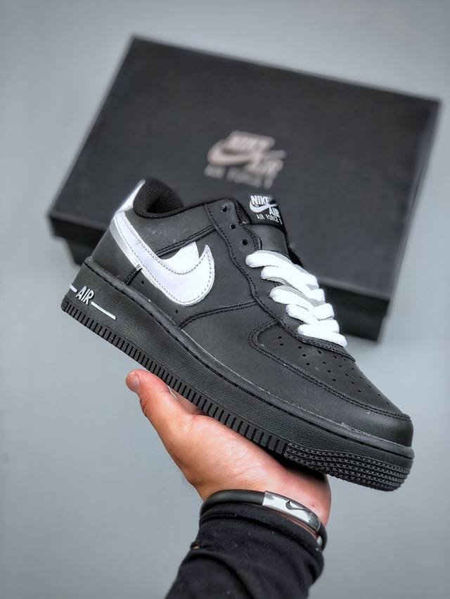 今日福利特价 Nike Air Force 1 ‘07 Low 黑白双勾 运动鞋 休闲鞋 折边针车 工艺难度大 原楦头原纸板 原装鞋盒 定制五金配件 内置全掌气