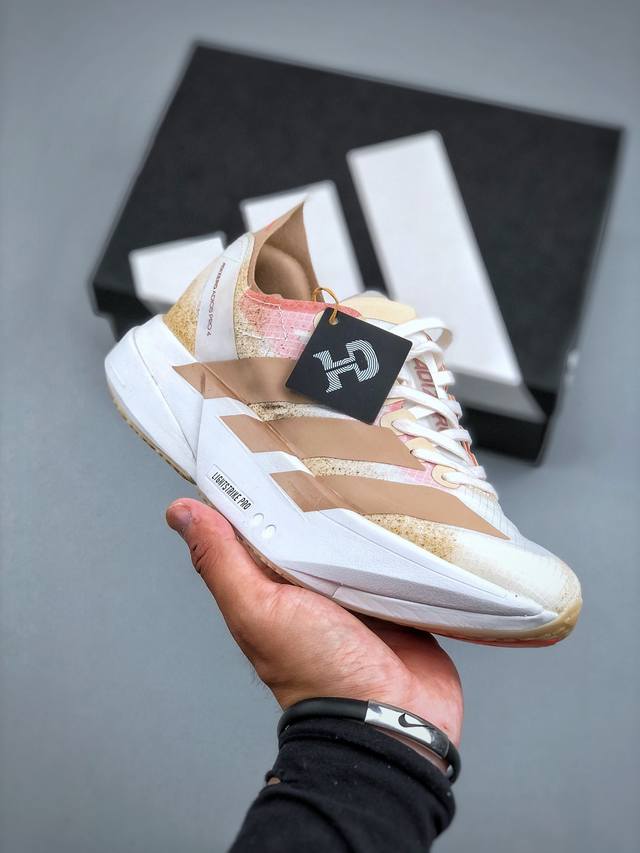 Adidas Adizero Adios Pro 4M 马拉松飞线贾卡轻质透气休闲运动跑步鞋采用双层透气网纱 Flywire动态飞线绑缚鞋面材质 内置Zoom小