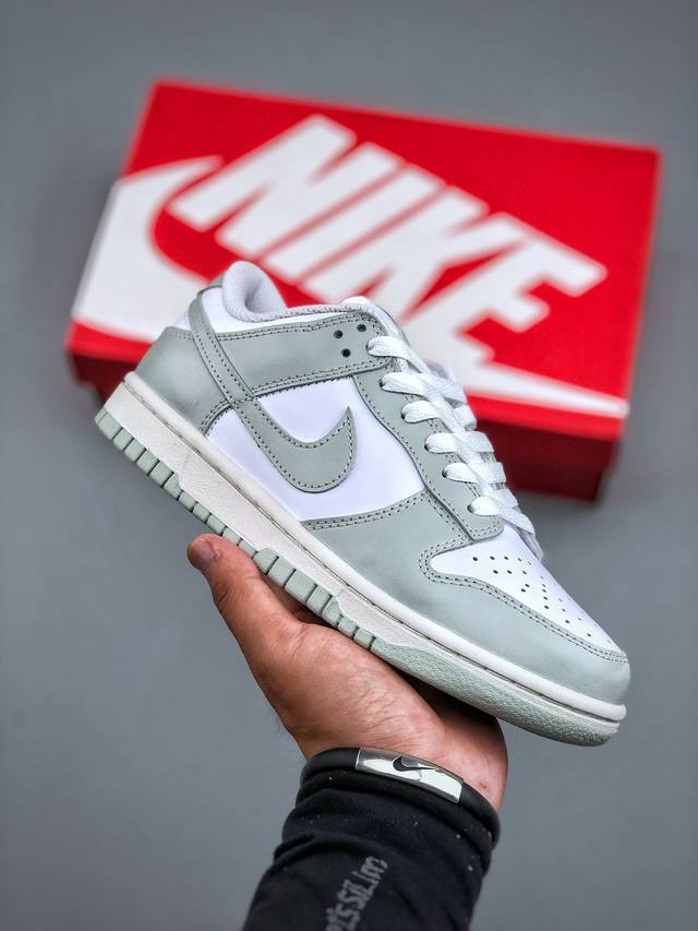 Nike Sb Dunk Low 绿白 独家版型蒸餾加工帶來的是更好的视觉和脚感体验大厂纯原品质出货 清洁度 电绣工艺 皮料切割干净无任何毛边 细节完美 官方货
