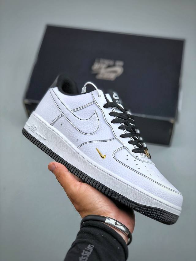 Nike Air Force 1 Low 白黑 原楦头原纸板 打造纯正空军版型专注外贸渠道 全掌内置蜂窝气垫 原盒配件 原厂中底钢印、拉帮完美 货号：Ib654