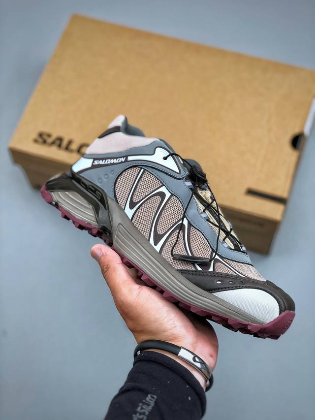 Salomon Xt-Whisper Wh101 萨洛蒙户外越野跑鞋 鞋面采用Sensifit贴合技术 全方位贴合包裹脚型 鞋跟部鞋底牵引设计 提供强大的抓地性