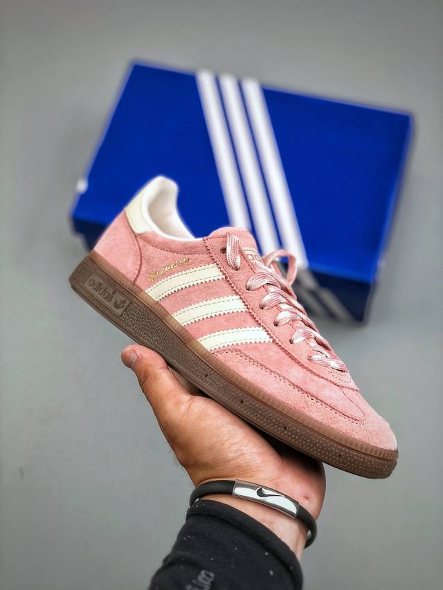 纯原J版 Adidas Handball Spezial阿迪达斯经典款复古休闲板鞋 #原厂原档案开发出品 皮料切割干净无任何毛边 鞋型细节完美 超高清洁度货号：