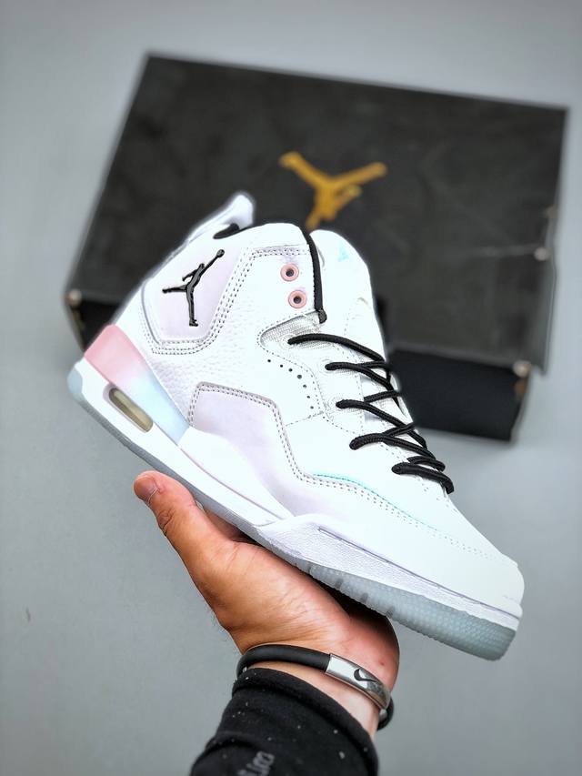 Air Jordan Courtside 23 Concord 乔丹Aj23代简版中帮复古休闲运动文化篮球鞋采用翻毛皮组合牛津布鞋面材质内嵌缜密定位拉帮及注胶效