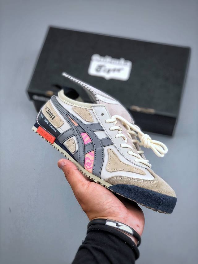 Asics Onitsuka Tiger Mexico 66 阿斯克斯 鬼冢虎 猫恶作剧热恋时代耐磨防滑低帮生活休闲鞋 Onitsuka Tiger鬼家株式会社