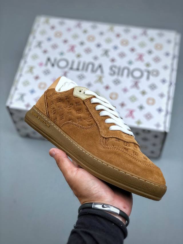 东莞纯原 原版开发 市售目前最顶歪货 Louis Vuitton 2025 秋冬男士系列 Classic 牛皮革 圆头系带 低帮 生活休闲鞋 男女款 原版开发