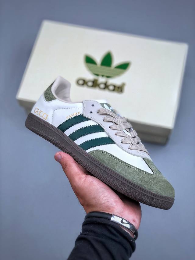Adidas Samba Og 德训鞋 高端定制桑巴系列 大厂纯原品质出货 超高清洁度 细节完美 舒适百搭 低帮休闲板鞋 男女同款货号：Gj75804 尺码：3