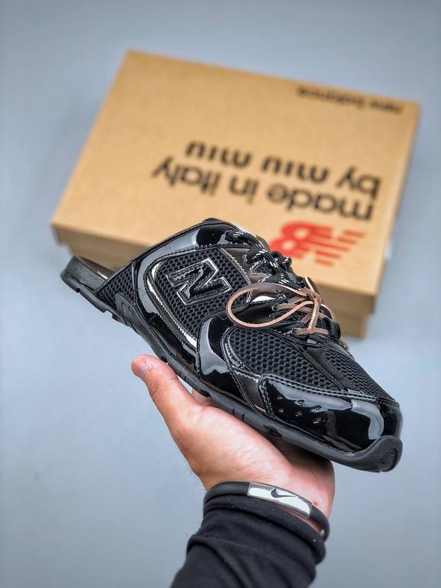 Miumiu X New Balance 530 Sl系列低帮经典复古休闲夏季半拖尺码:36 37 37.5 38 38.5 39.5 40 40.5 41.5