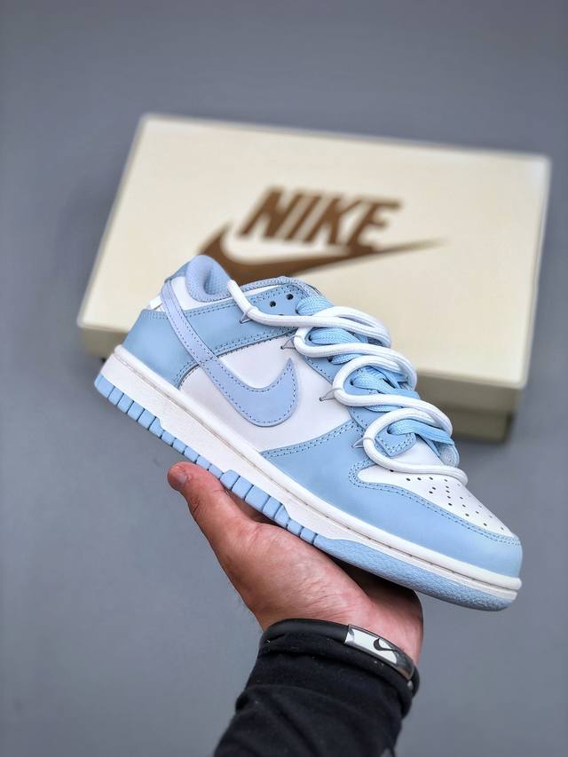 Nike Sb Dunk Low Just Do It 绑带 周年高端定制 低帮休闲板鞋 Bw0510-060 #定制鞋盒 超高清洁度 皮料切割干净无任何毛边