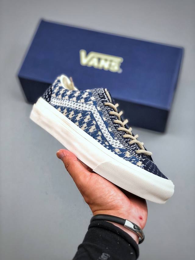 Vans Otw Old Skool 36 男女低帮复古针织网面棋盘格透气滑板鞋尺码：35 36 36.5 37 38 38.5 39 40 40.5 41 4