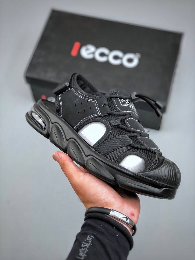 Ecco爱步 小红书爆款 新款百搭休闲款 Ecco 爱步男士凉鞋透气轻质系带轻便凉鞋 尺码：39-44