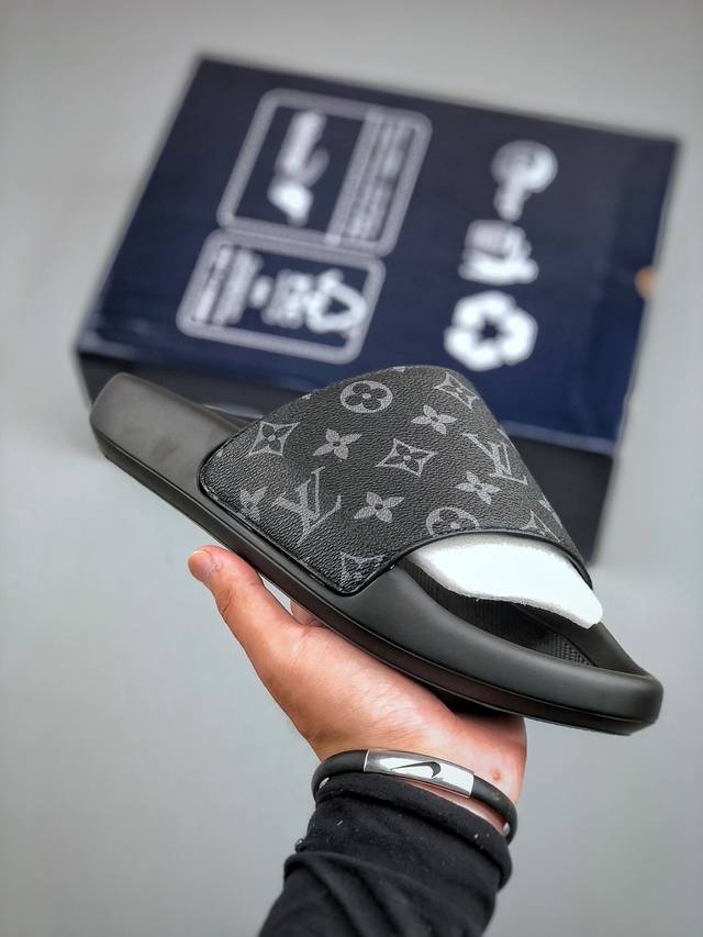Louis Vuitton 2025专柜 春夏新款 最高限定 专柜上新 Lv情侣厚底拖鞋 明星同款 网红博主推荐 ◆ 原版开模 代购版本 ◆ Lv 原版3D打印