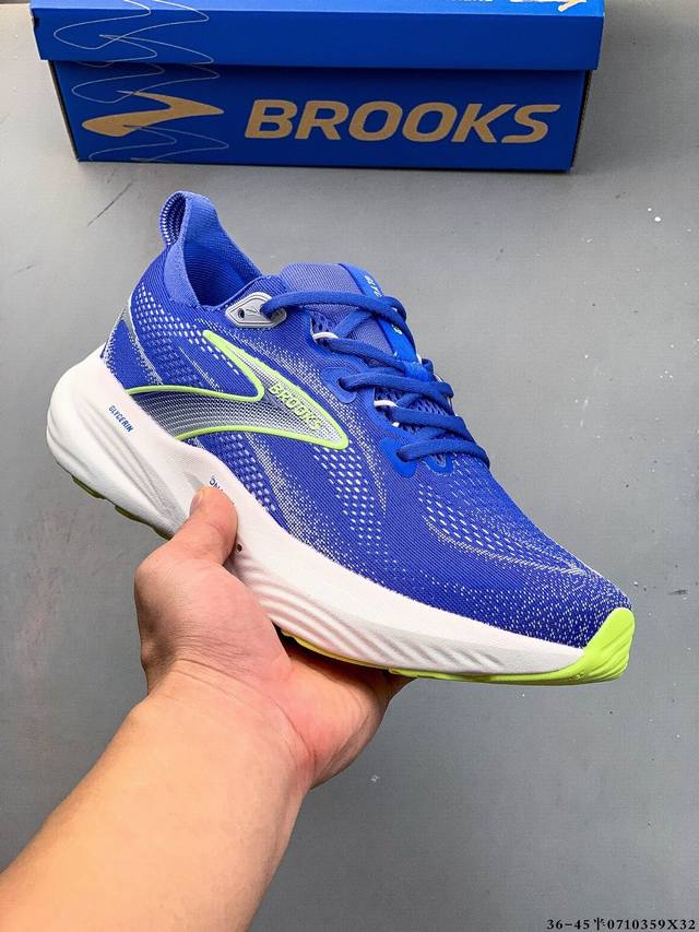 公司级！Brooks布鲁克斯Glycerin甘油22跑鞋男子缓震马拉松氮气慢跑鞋 0710359X32