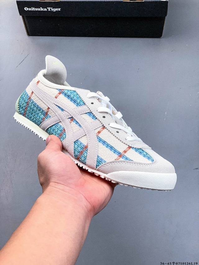 Asics 亚瑟士 Onitsuka Tiger 鬼冢虎 阿斯克斯 皮面原装四联吊牌 中底纸板钢印 日系轻便运动休闲鞋 0710126L19