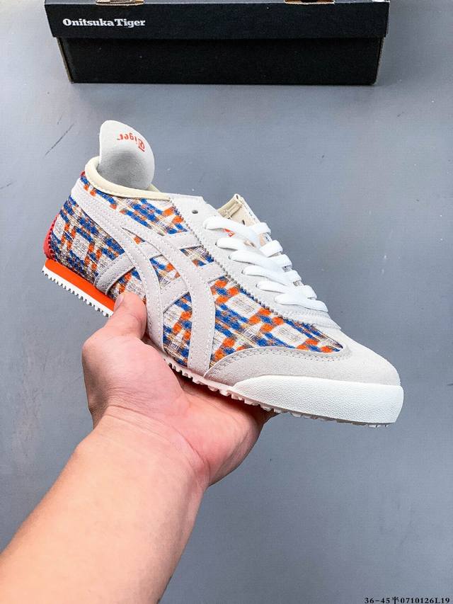 Asics 亚瑟士 Onitsuka Tiger 鬼冢虎 阿斯克斯 皮面原装四联吊牌 中底纸板钢印 日系轻便运动休闲鞋 0710126L19