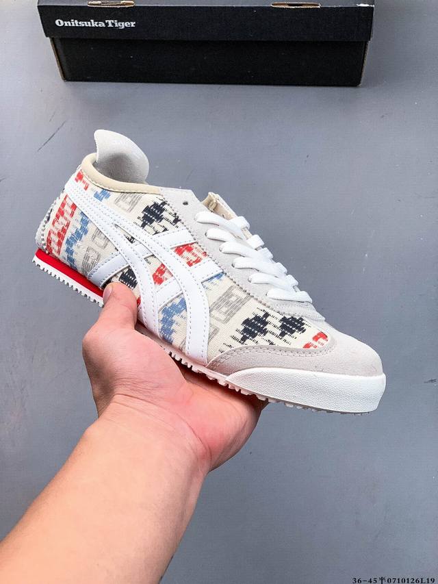 Asics 亚瑟士 Onitsuka Tiger 鬼冢虎 阿斯克斯 皮面原装四联吊牌 中底纸板钢印 日系轻便运动休闲鞋 0710126L19