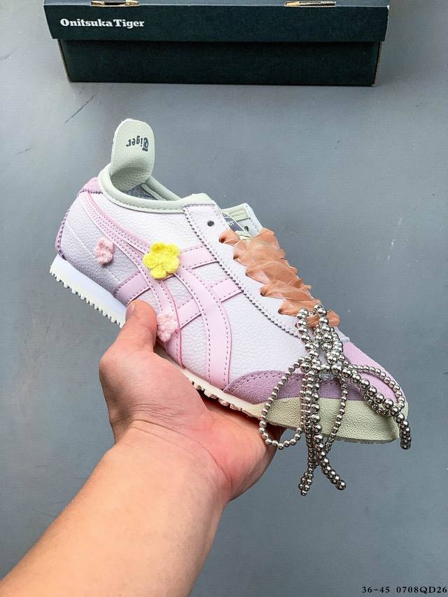 Asics 亚瑟士 Onitsuka Tiger 鬼冢虎 阿斯克斯 皮面原装四联吊牌 中底纸板钢印 日系轻便运动休闲鞋 0708Qd26