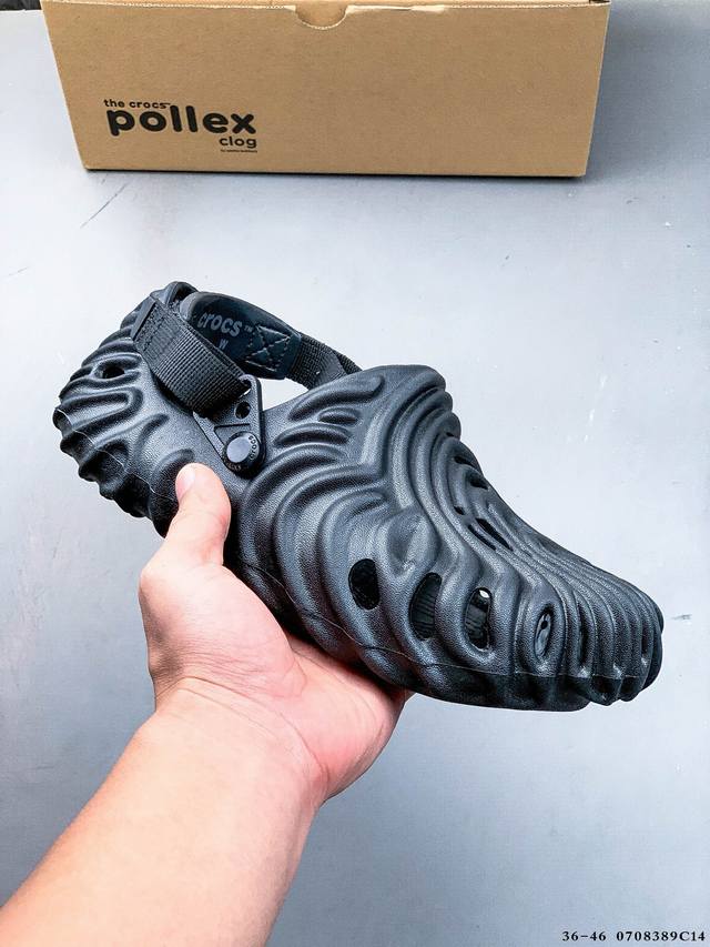Crocs 卡骆驰 男女鞋原环保材料，采用高工艺Eva一次爆炸鞋底模 ，组合缓震鞋床材质，后跟魔术贴调节绑带,拖鞋凉鞋随意切换，外置防滑耐磨橡胶组合模块今夏必备