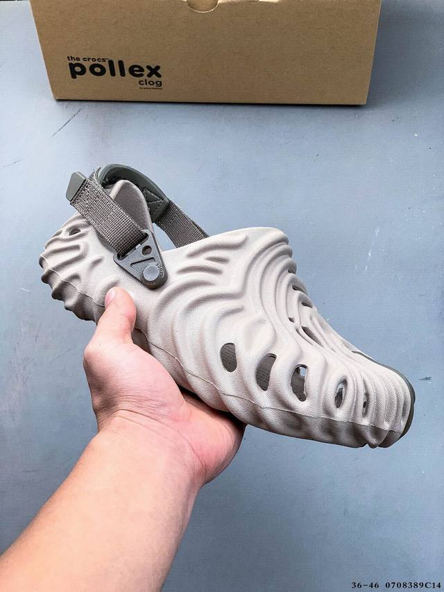 Crocs 卡骆驰 男女鞋原环保材料，采用高工艺Eva一次爆炸鞋底模 ，组合缓震鞋床材质，后跟魔术贴调节绑带,拖鞋凉鞋随意切换，外置防滑耐磨橡胶组合模块今夏必备