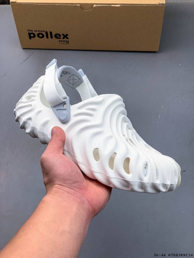 Crocs 卡骆驰 男女鞋原环保材料，采用高工艺Eva一次爆炸鞋底模 ，组合缓震鞋床材质，后跟魔术贴调节绑带,拖鞋凉鞋随意切换，外置防滑耐磨橡胶组合模块今夏必备