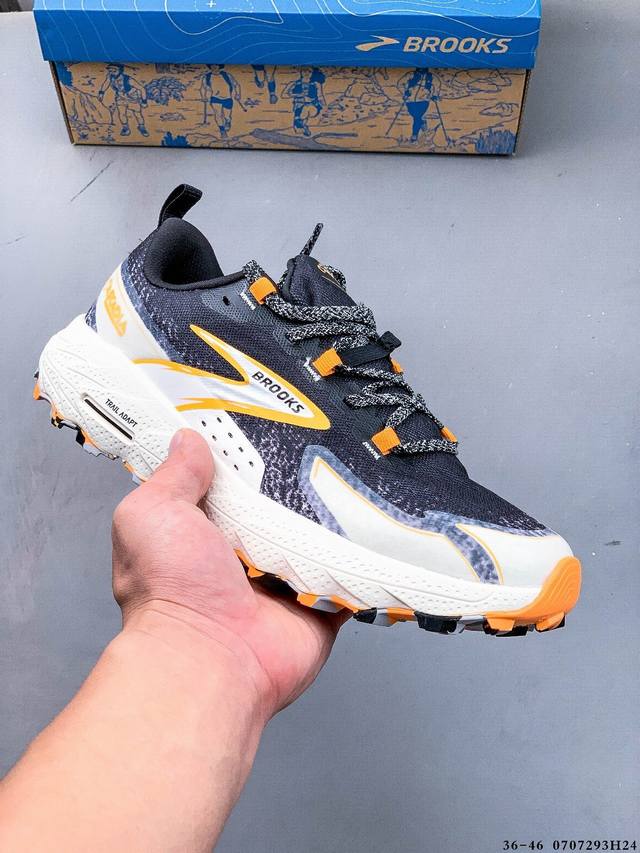 Brooks布鲁克斯 Cascadia 18 舒适防滑耐磨 低帮 越野跑步鞋 0707293H24