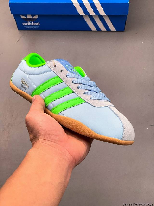 Adidas Originals Tokyo W 东京限定 全新Adidas Originals Tokyo W 系列复古百搭薄底德训风低帮休闲运动鞋 生胶底