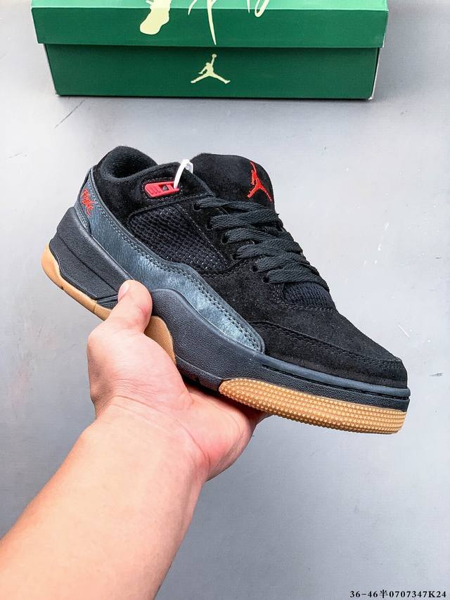 集图 Jordan Flight Court Sp “Tela” 2025新款百搭滑板鞋 Jordan Brand 首度携手 Who Decides War 联