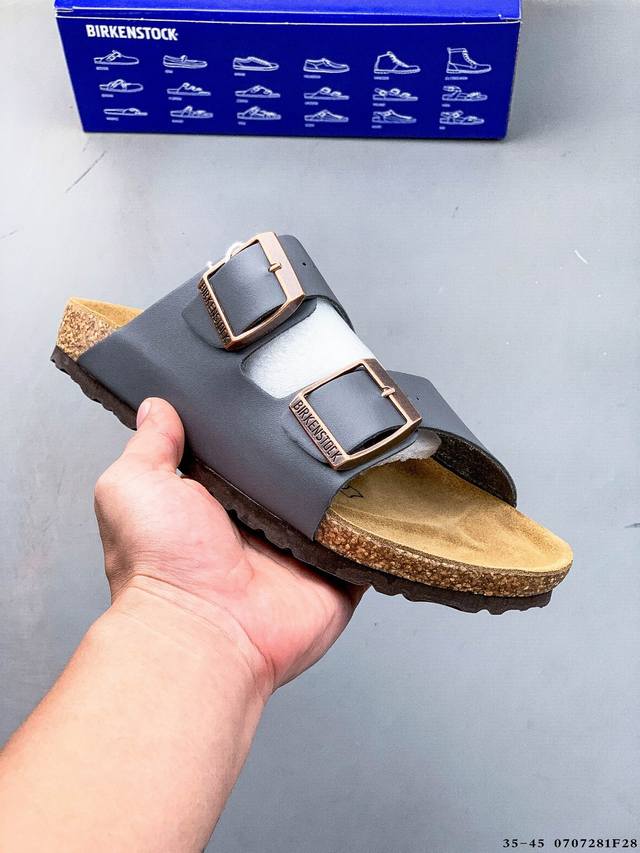 德国百年知名鞋履品牌 博肯Birkenstock Zurich系列 黑色反绒 牛皮绒面革 双扣时尚凉拖 勃肯半拖凉鞋系列 亲肤透气的人造革，搭配可调节鞋扣提升穿
