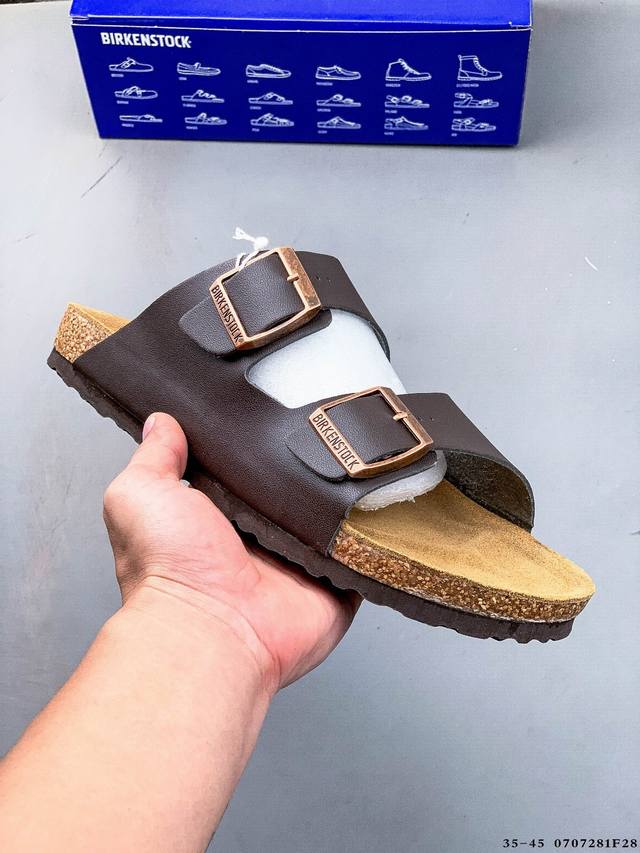 德国百年知名鞋履品牌 博肯Birkenstock Zurich系列 黑色反绒 牛皮绒面革 双扣时尚凉拖 勃肯半拖凉鞋系列 亲肤透气的人造革，搭配可调节鞋扣提升穿