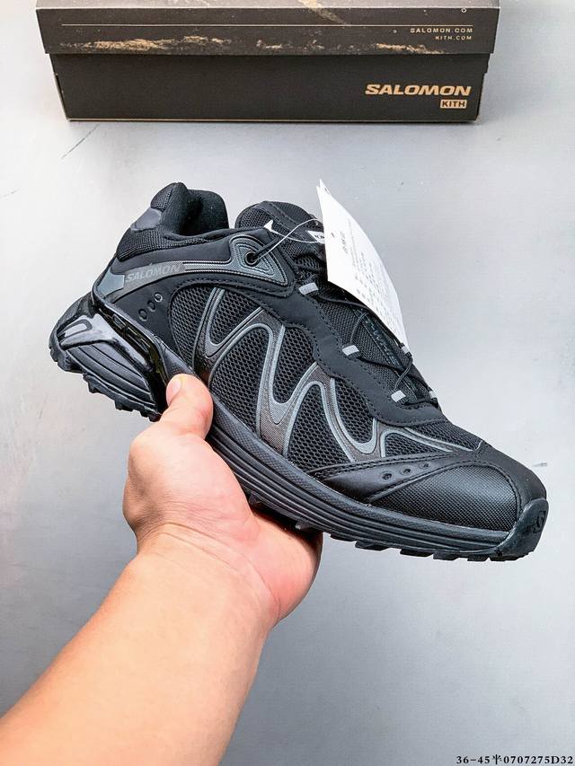 集图 公司级！Salomon萨洛蒙 Xt-Whisper 时尚 舒适減震防滑耐磨 低帮跑步鞋 鞋面采用Sensifit贴合技术 全方位贴合包裹脚型 鞋跟部鞋底牵
