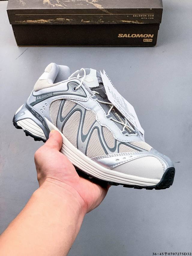 公司级！Salomon萨洛蒙 Xt-Whisper 时尚 舒适減震防滑耐磨 低帮跑步鞋 鞋面采用Sensifit贴合技术 全方位贴合包裹脚型 鞋跟部鞋底牵引设计