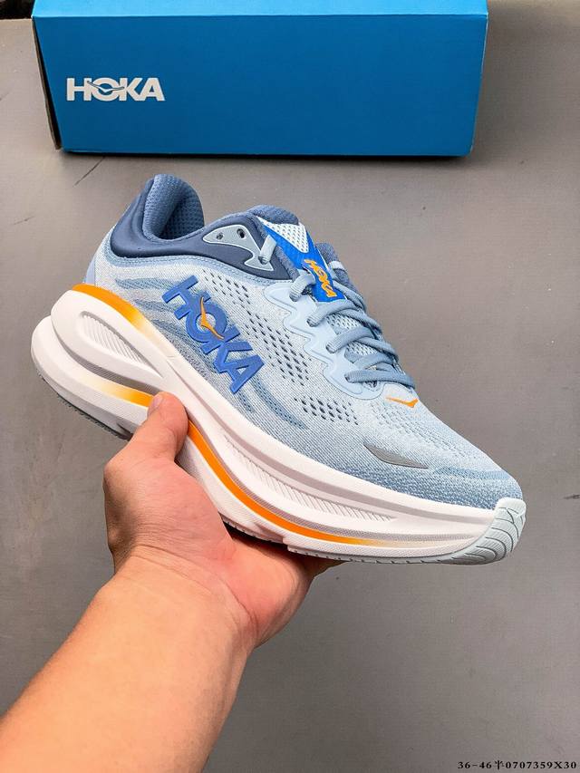 Hoka One One Bondi 9 余文乐同款 新款缓震跑鞋 万众期待的Bondi系列终于迎来了更新，作为Hoka缓震跑鞋的杠把子，Bondi缓震性能非常